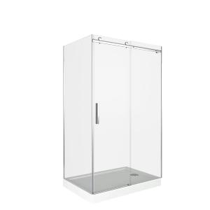 Душевой уголок Good Door Galaxy WTW+SP 110х100 стекло прозрачное/профиль хром купить в интернет-магазине Sanbest