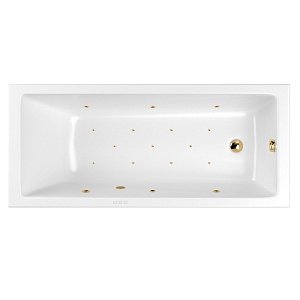 Ванна с гидромассажем WhiteCross WAVE RELAX 170x75 белая/золото купить в интернет-магазине Sanbest