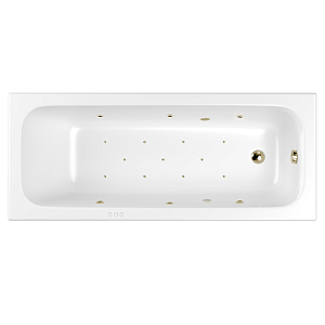 Гидромассажная ванна WhiteCross Vibe 170x70 RELAX белая/бронза купить в интернет-магазине Sanbest