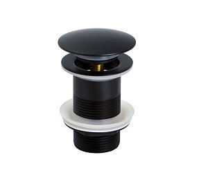 Донный клапан без перелива Bronze de Luxe Scandi 21971/1B черный матовый купить в интернет-магазине сантехники Sanbest