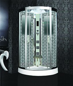 Душевая кабина Niagara Luxe 7715W 90х90 профиль серебро/стекло прозрачное купить в интернет-магазине Sanbest