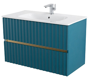 Тумба с раковиной Art&Max ELEGANT 60 аквамарин для ванной в интернет-магазине Sanbest
