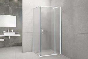Душевой уголок Royal Bath HPVD RB7080HPVD-C 80х70 матовое стекло/профиль белый купить в интернет-магазине Sanbest