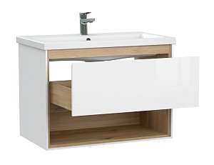 Мебель для ванной подвесная Cersanit LOUNA 80 белая для ванной в интернет-магазине Sanbest