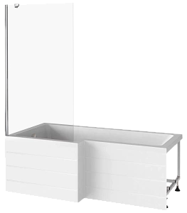 Шторка для ванны Good Door Screen BS-80-C-CH ПД00125 купить в интернет-магазине Sanbest