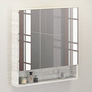 Зеркальный шкаф Comforty Никосия 80 в ванную от интернет-магазине сантехники Sanbest