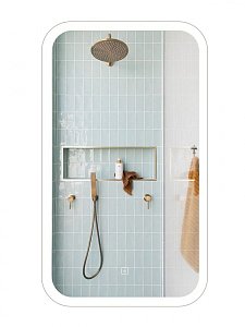 Зеркало с подсветкой Art&Max BIANCHI AM-Bianchi-400-700-DS-F в ванную от интернет-магазине сантехники Sanbest