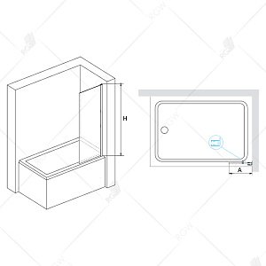 Шторка для ванны RGW Screens SC-056 351105640-11 40х150 стекло прозрачное/профиль хром купить в интернет-магазине Sanbest