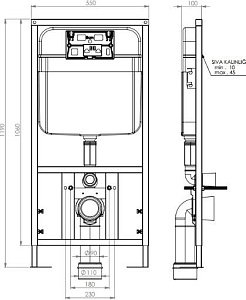 Унитаз подвесной SantiLine SL-5018MB+SL-03 купить в интернет-магазине Sanbest