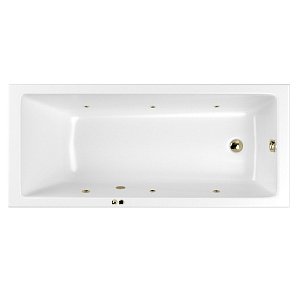 Ванна с гидромассажем WhiteCross WAVE SOFT 170x75 белая/бронза купить в интернет-магазине Sanbest