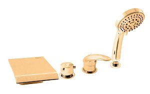 Смеситель на борт ванны RAV-Slezak DUNAJ D473.5PZ золото купить в интернет-магазине сантехники Sanbest