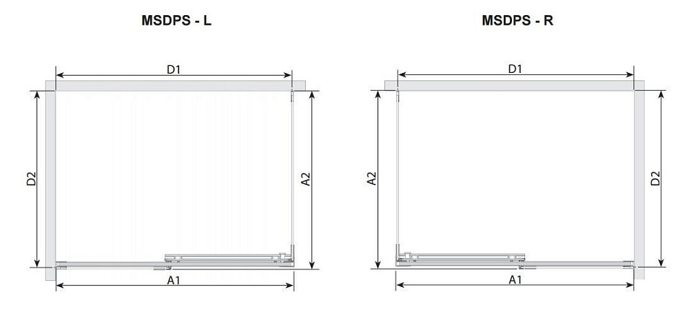 Душевой уголок Ravak Matrix MSDPS 100x80 стекло прозрачное/профиль сатин купить в интернет-магазине Sanbest