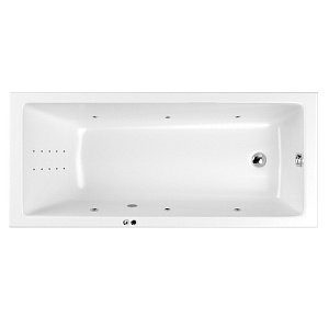 Гидромассажная ванна WhiteCross Wave 150x70 "LINE NANO" хром купить в интернет-магазине Sanbest