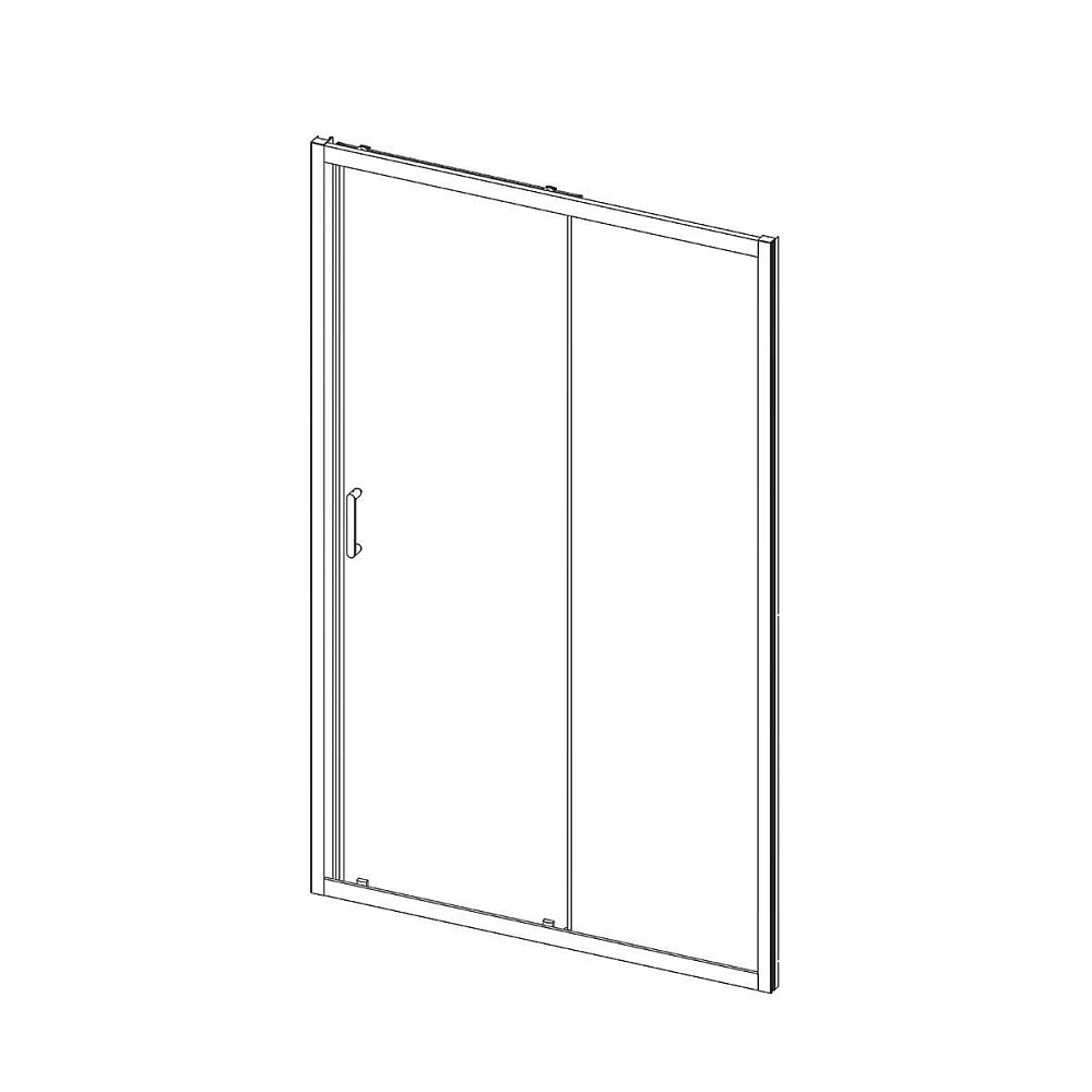 Душевая дверь Vincea ALPHA VDS-3AL 140 хром/текстурное купить в интернет-магазине Sanbest