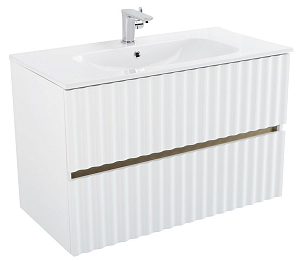 Тумба с раковиной Art&Max ELEGANT 60 белый глянец для ванной в интернет-магазине Sanbest