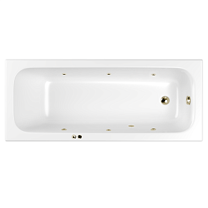 Гидромассажная ванна WhiteCross Vibe 170x70 SOFT белая/бронза купить в интернет-магазине Sanbest
