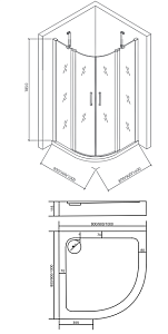 Душевой уголок Good door PANDORA R-120-C-CH 120x120 купить в интернет-магазине Sanbest