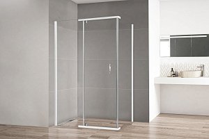 Душевой уголок Royal Bath HPVD RB7010HPVD-T 100х70 прозрачное стекло/профиль белый купить в интернет-магазине Sanbest