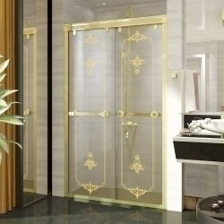 Душевая дверь Fra Grande 140 золото купить в интернет-магазине Sanbest