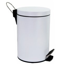 Ведро для мусора WasserKRAFT K-635 5 л белый купить в интернет-магазине сантехники Sanbest