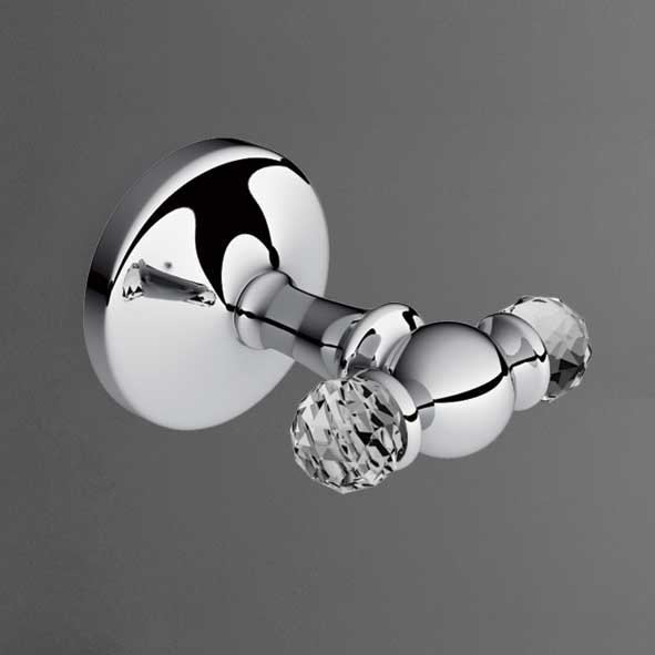 Двойной крючок Art&Max Antic Crystal AM-2686SJ-Cr хром купить в интернет-магазине сантехники Sanbest