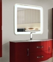 Зеркало с подсветкой ART&MAX LATINA 80x80 в ванную от интернет-магазине сантехники Sanbest