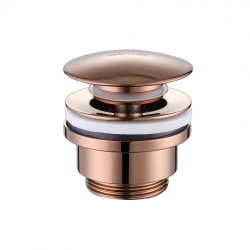 Донный клапан без перелива Abber Bequem AF0011RG золото розовое купить в интернет-магазине сантехники Sanbest