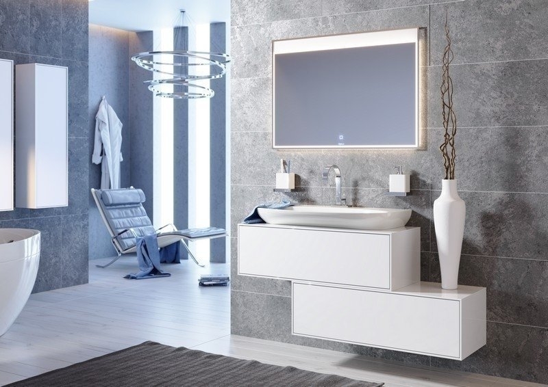 Зеркало Aqwella Genesis 120 в ванную от интернет-магазине сантехники Sanbest