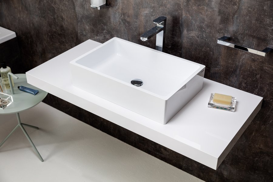 Столешница с раковиной Ravak I 100x55x7 белая для ванной в интернет-магазине сантехники Sanbest