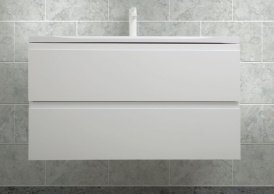 Тумба с раковиной Art&Max BIANCHI 100 белая для ванной в интернет-магазине Sanbest