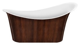 Ванна акриловая Lagard Tiffany Brown Wood 175х82.5 коричневая купить в интернет-магазине Sanbest