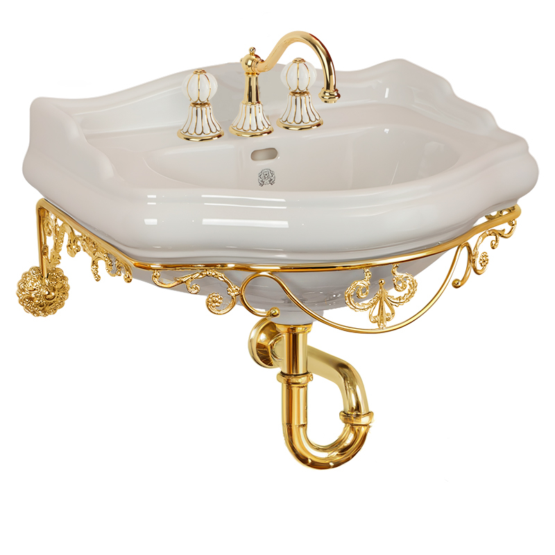 Консоль с раковиной Migliore Bella ML.BLL-24.155.DO золото для ванной в интернет-магазине сантехники Sanbest
