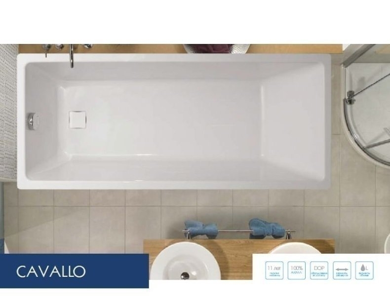 Ванна акриловая Vagnerplast Cavallo 180x80 купить в интернет-магазине Sanbest