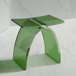 Стульчик для ванной ABBER Kristall AT1739Emerald зеленый купить в интернет-магазине сантехники Sanbest