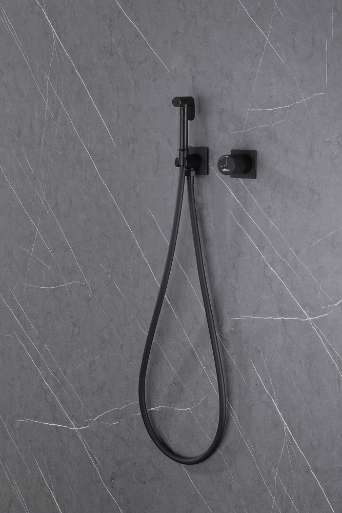 Гигиенический душ ABBER Rund AF8725B черный матовый купить в интернет-магазине сантехники Sanbest