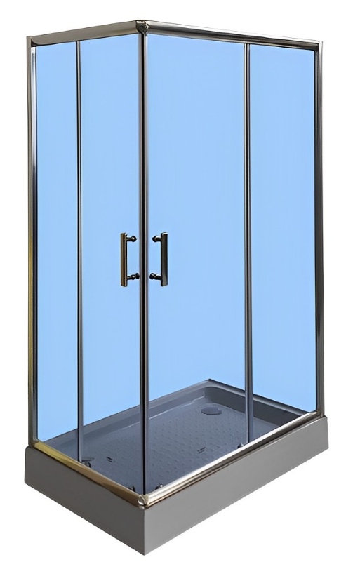 Душевой уголок с поддоном Parly ZQ121G 120х80 стекло тонированное/профиль хром купить в интернет-магазине Sanbest