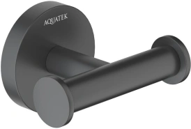Крючок двойной Aquatek Оберон AQ4202MB черный матовый купить в интернет-магазине сантехники Sanbest