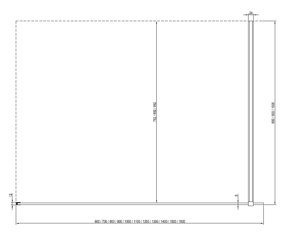 Душевое ограждение Ravak WALK-IN WALL ST 90/W SET-900 Wall стекло прозрачное/профиль черный купить в интернет-магазине Sanbest