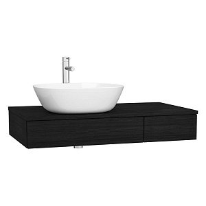 Модуль с раковиной Vitra ORIGIN 90 черный дуб для ванной в интернет-магазине сантехники Sanbest