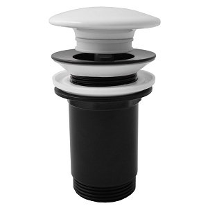 Донный клапан для раковины Rav-Slezak MD0485CMAT черный матовый купить в интернет-магазине сантехники Sanbest