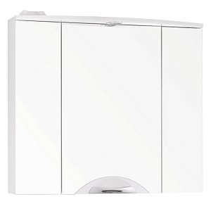 Зеркальный шкаф с подсветкой Style Line ЖАСМИН ЛС-000010036 80 белый в ванную от интернет-магазине сантехники Sanbest