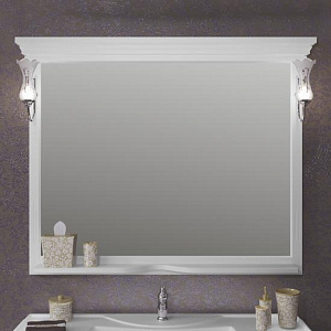 Зеркало Опадирис Риспекто 120 00-00007051 белый матовый в ванную от интернет-магазине сантехники Sanbest