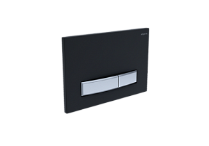 Кнопка для инсталляции Aquatek Slim KDI-0000026 черная матовая/никель купить в интернет-магазине сантехники Sanbest
