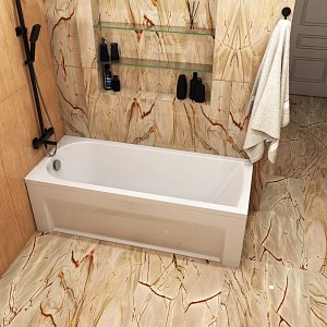 Акриловая ванна Timo MIKA1770 170x70 белая купить в интернет-магазине Sanbest