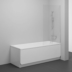 Шторка для ванны Ravak NEXTY NVS1-80 прозрачная/профиль хром купить в интернет-магазине Sanbest