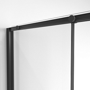 Душевая дверь Niagara Nova NG-84-10AB 100 стекло прозрачное/профиль черный матовый купить в интернет-магазине Sanbest