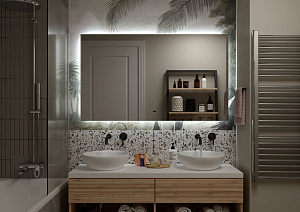 Зеркало ART&MAX PERUGIA 140 AM-Per-1400-800-DS-F в ванную от интернет-магазине сантехники Sanbest