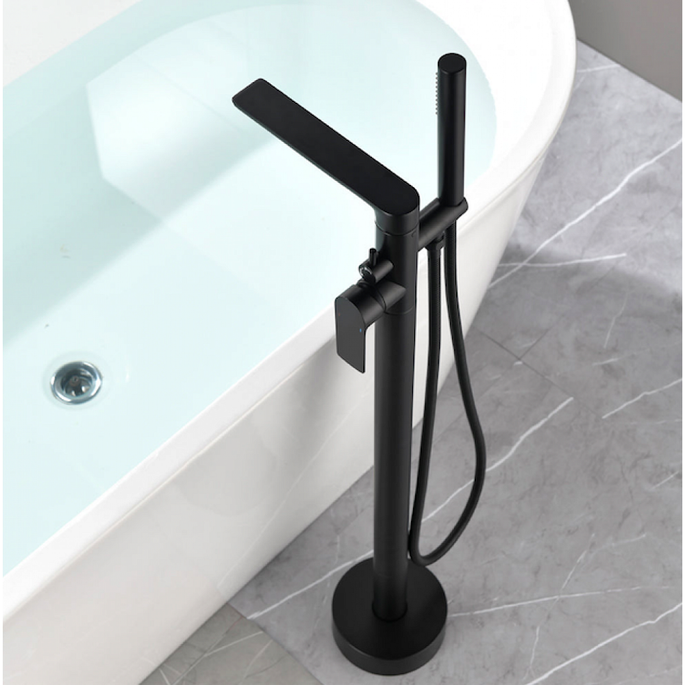 Смеситель для ванны Frank F2066Black черный матовый купить в интернет-магазине сантехники Sanbest