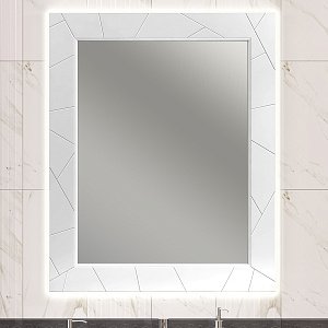 Зеркало Опадирис ЛУИДЖИ 00-00006554 80 белый матовый в ванную от интернет-магазине сантехники Sanbest