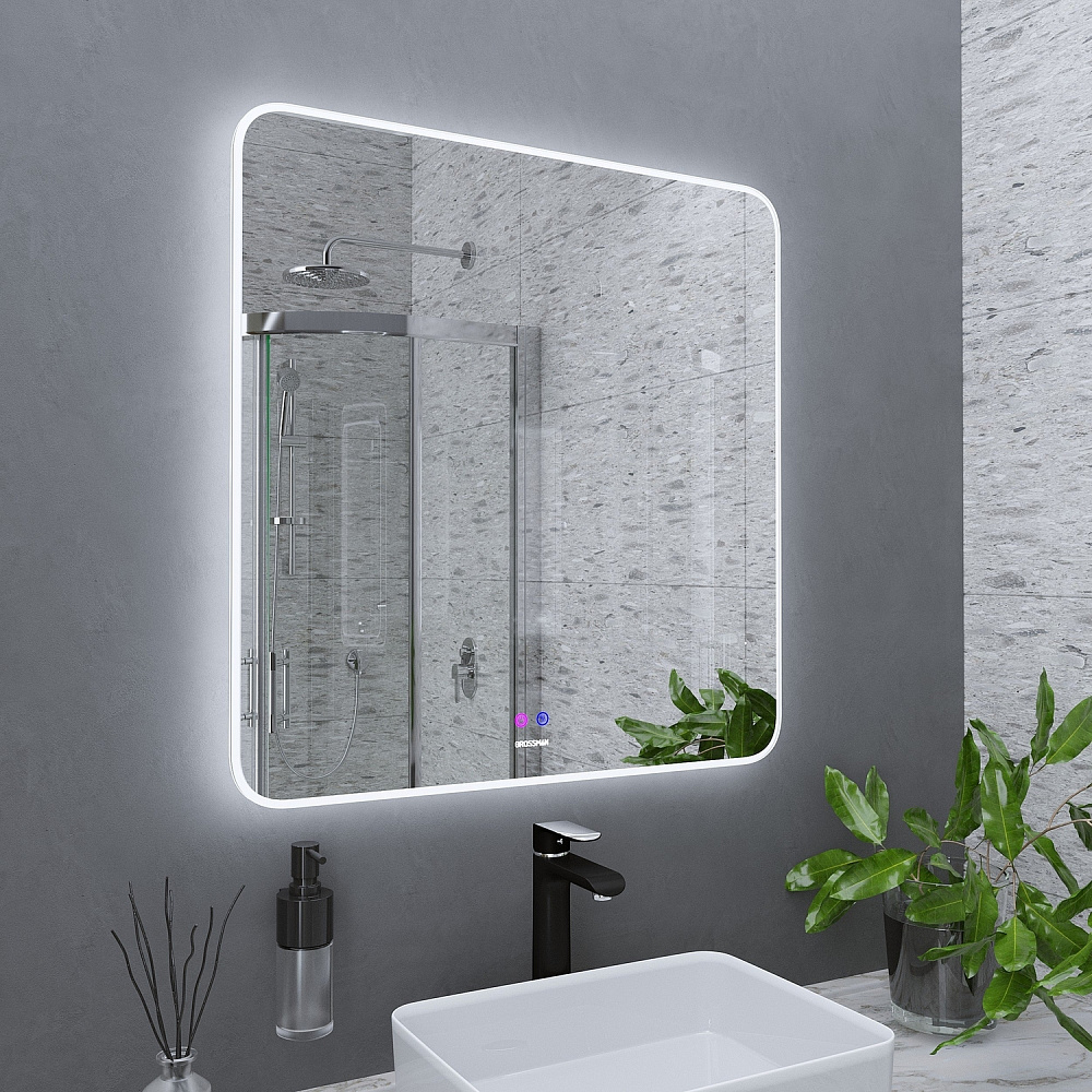Зеркало Grossman ELEGANS-норма 90 в ванную от интернет-магазине сантехники Sanbest